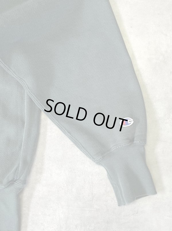 画像4: 90'S CHAMPION "三段プリント" 刺繍タグ リバースウィーブ フェードグリーン メキシコ製 (VINTAGE)