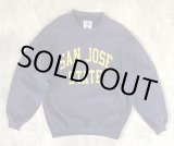 画像: 90'S RUSSELL ATHLETIC "PRO COTTON" 前Vガゼット付き クルーネック スウェットシャツ ナス紺 USA製 (VINTAGE)