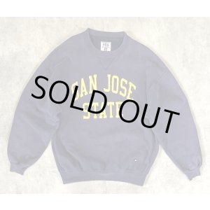 画像: 90'S RUSSELL ATHLETIC "PRO COTTON" 前Vガゼット付き クルーネック スウェットシャツ ナス紺 USA製 (VINTAGE)