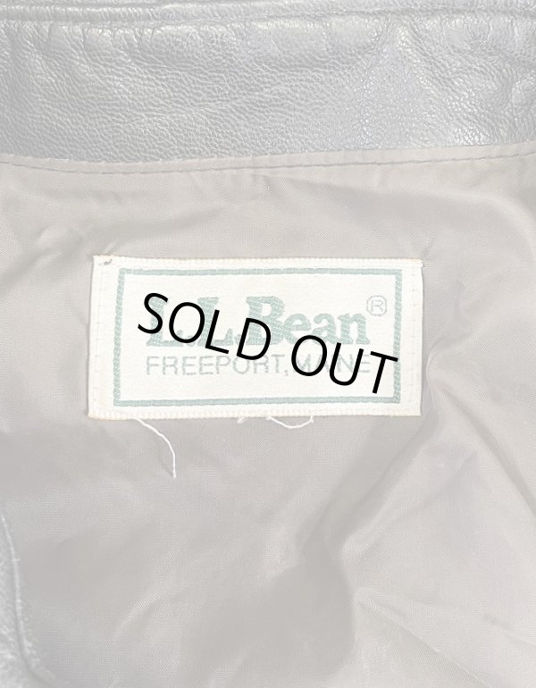 画像2: 80'S LL Bean "A-2" レザー フライトジャケット ダークブラウン TALONジップ USA製 (VINTAGE)