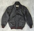画像1: 80'S LL Bean "A-2" レザー フライトジャケット ダークブラウン TALONジップ USA製 (VINTAGE)