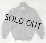 画像: 80'S LL Bean "A-2" レザー フライトジャケット ダークブラウン TALONジップ USA製 (VINTAGE)