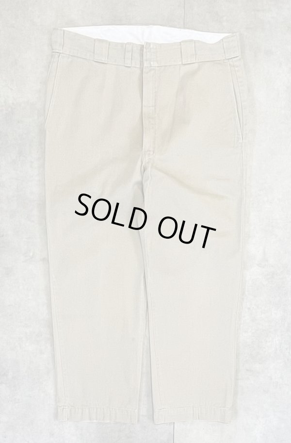 画像1: 80'S LL Bean "DICKIES製" コットン100% ワークパンツ ベージュ USA製 (VINTAGE)