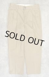 画像: 00'S LL Bean "DOUBLE L COMFORT WAIST" ツープリーツ チノパンツ タン (VINTAGE)