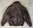 画像6: 90'S LANDS' END "A-2" レザー フライトジャケット ダークブラウン SCOVILLジップ USA製 (VINTAGE)