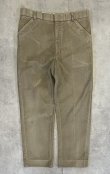 画像1: 80'S ORVIS モールスキンパンツ カーキ OPTIジップ イングランド製 (VINTAGE)