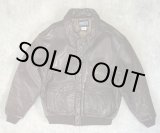 画像: 90'S LANDS' END "A-2" レザー フライトジャケット ダークブラウン SCOVILLジップ USA製 (VINTAGE)