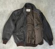 画像4: 80'S LL Bean "A-2" レザー フライトジャケット ダークブラウン TALONジップ USA製 (VINTAGE)