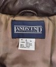 画像2: 90'S LANDS' END "A-2" レザー フライトジャケット ダークブラウン SCOVILLジップ USA製 (VINTAGE)