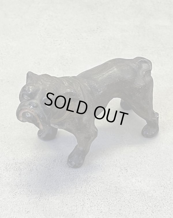 画像1: ブルドッグ オーナメント オブジェ 置物 ペーパーウエイト (VINTAGE)