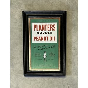 画像: PLANTERS PEANUTS OIL アドバタイジング ウォールサイン (VINTAGE)
