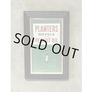 画像: PLANTERS PEANUTS OIL アドバタイジング ウォールサイン (VINTAGE)