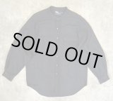 画像: 90'S RALPH LAUREN "POSTBOY" 長袖 バンドカラーシャツ ブラック/グリッドチェック (VINTAGE)