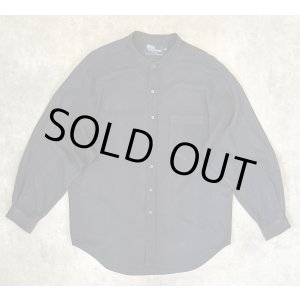 画像: 90'S RALPH LAUREN "POSTBOY" 長袖 バンドカラーシャツ ブラック/グリッドチェック (VINTAGE)