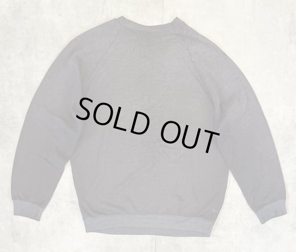 画像3: 90'S HARD ROCK CAFE NEW YORK ラグランスリーブ スウェットシャツ フェードブラック (VINTAGE)