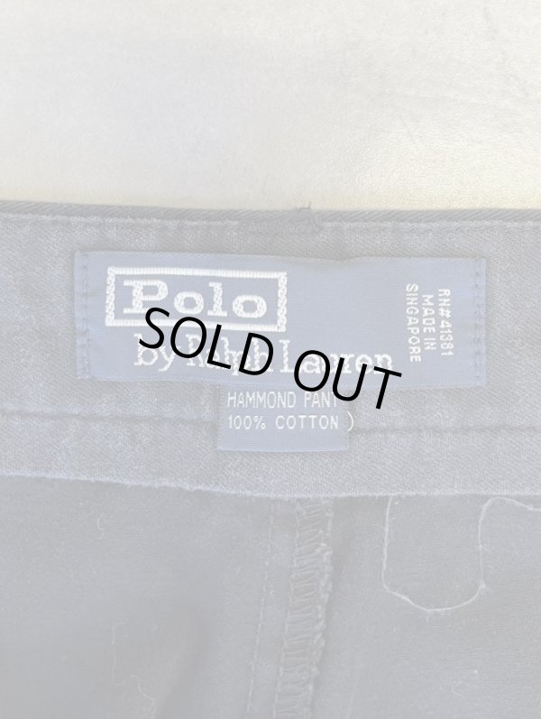 画像2: 90'S RALPH LAUREN "HAMMOND PANT" ツープリーツ チノパンツ ブラック (VINTAGE)