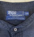画像2: 90'S RALPH LAUREN "POSTBOY" 長袖 バンドカラーシャツ ブラック/グリッドチェック (VINTAGE)