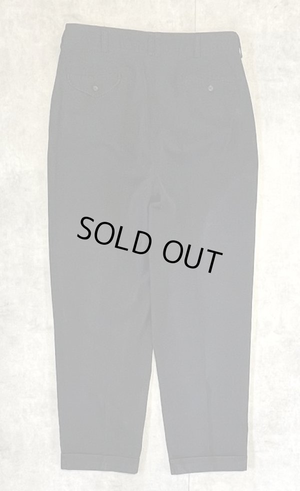 画像3: 90'S RALPH LAUREN "HAMMOND PANT" ツープリーツ チノパンツ ブラック (VINTAGE)