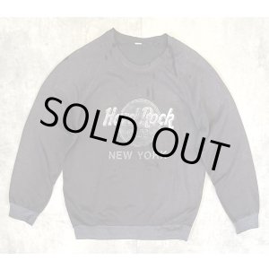画像: 90'S HARD ROCK CAFE NEW YORK ラグランスリーブ スウェットシャツ フェードブラック (VINTAGE)