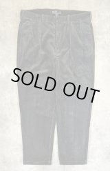 画像: 90'S RALPH LAUREN "ANDREW PANT" ツープリーツ 太畝コーデュロイパンツ チャコール (VINTAGE)