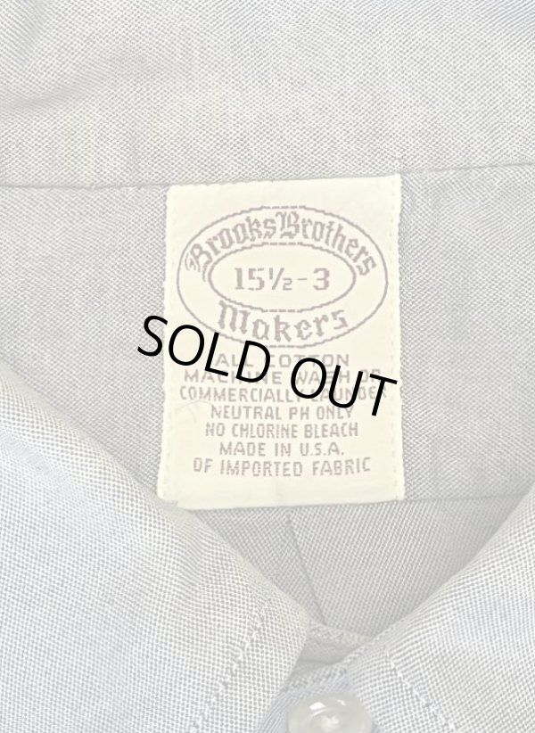 画像2: 90'S BROOKS BROTHERS "MAKERS" オックスフォード BDシャツ ブルー USA製 (VINTAGE)