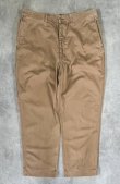 画像1: 90'S RALPH LAUREN ボタンフライ ペインターパンツ タン W38L30 (VINTAGE)