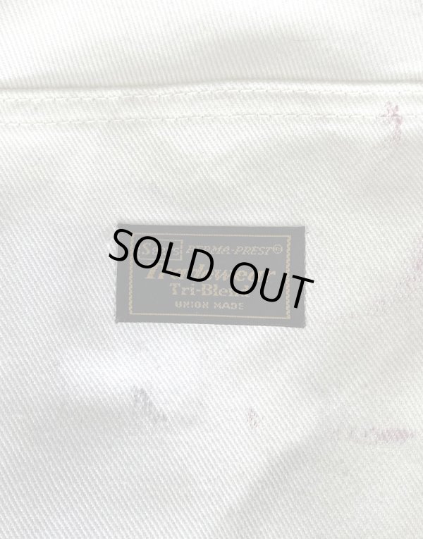 画像4: 70'S SEARS "TRADEWEAR" ペインターパンツ SCOVILLジップ ホワイト USA製 (VINTAGE)