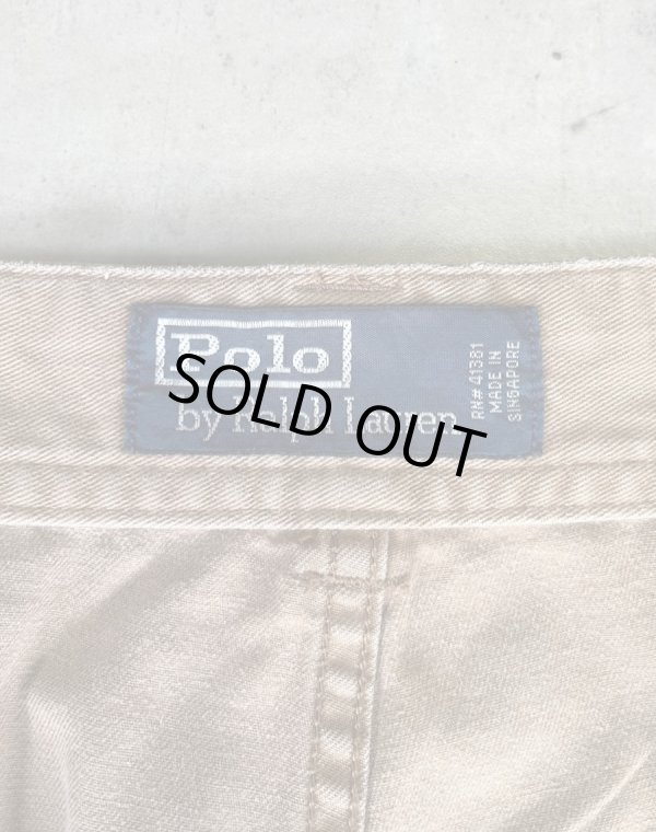 画像2: 90'S RALPH LAUREN ボタンフライ ペインターパンツ タン W38L30 (VINTAGE)