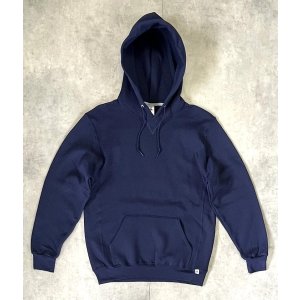 画像: RUSSELL ATHLETIC "DRI-POWER" 前Vガゼット付き プルオーバーパーカー ネイビー (NEW)