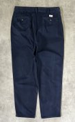 画像3: 90'S RALPH LAUREN "HAMMOND PANT" ツープリーツ チノパンツ ネイビー (VINTAGE)