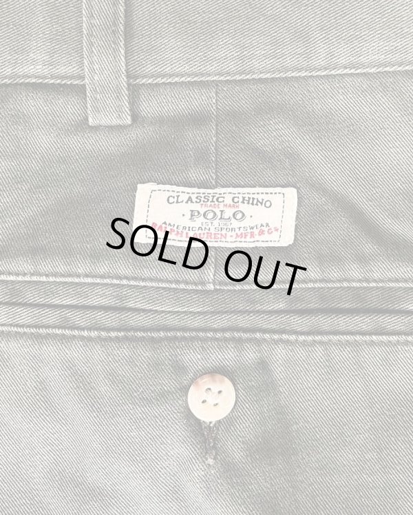 画像4: 90'S RALPH LAUREN "HAMMOND PANT" ツープリーツ チノパンツ オリーブ (VINTAGE)