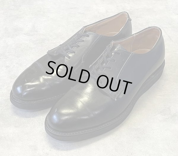 画像1: 80'S RED WING 101 "プリント羽タグ" レザー ポストマンシューズ ブラック USA製 (VINTAGE)