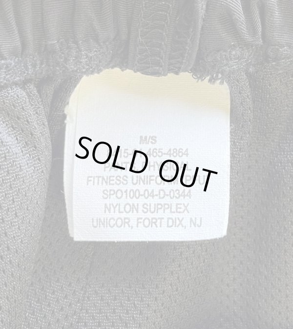 画像2: アメリカ軍 US ARMY IPFU ナイロン トレーニングパンツ ブラック M-SHORT (USED)