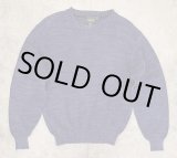 画像: 80'S J.CREW 旧タグ コットン クルーネック ニット インディゴ USA製 (VINTAGE)