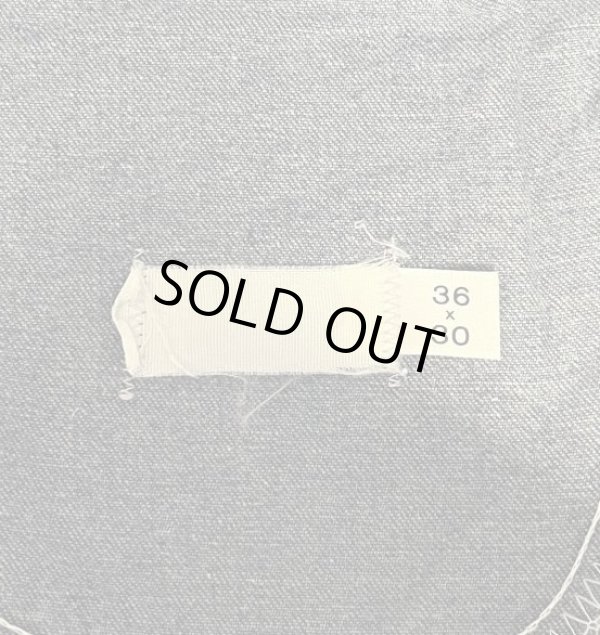 画像2: 80'S DICKIES チビタグ デニム ペインターパンツ インディゴ 42TALONジップ W36L30 USA製 (VINTAGE)