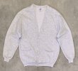 画像1: 80'S JERZEES スウェット カーディガン 無地 アッシュグレー USA製 (VINTAGE)