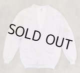 画像: 80'S JERZEES スウェット カーディガン 無地 アッシュグレー USA製 (VINTAGE)