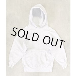 画像: 90'S CHAMPION 刺繍タグ リバースウィーブ パーカー ヘザーグレー USA製 (VINTAGE)