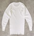 画像3: 80'S HANES サーマル 長袖 Tシャツ ホワイト USA製 (DEADSTOCK)