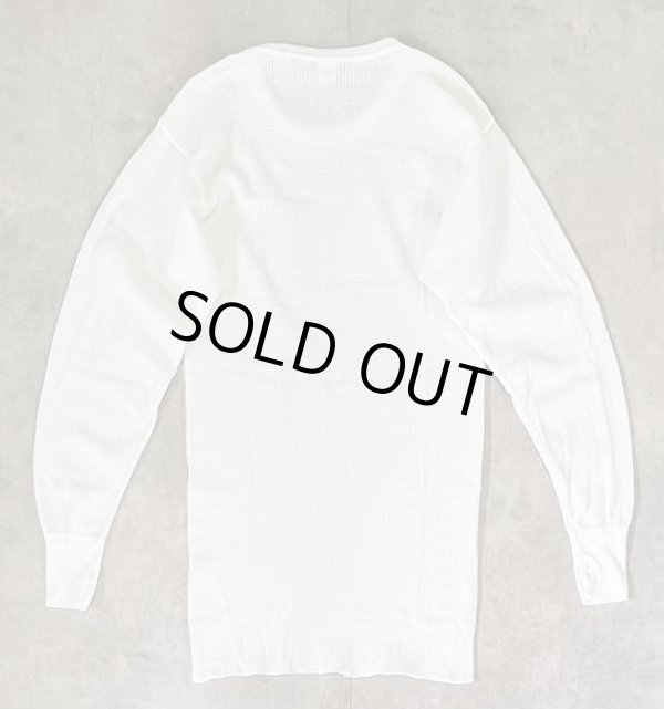 画像3: 80'S HANES サーマル 長袖 Tシャツ ホワイト USA製 (DEADSTOCK)