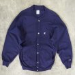 画像1: 90'S CHAMPION 刺繍タグ リバースウィーブ スナップボタン カーディガン ネイビー USA製 (VINTAGE)