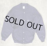 画像: 90'S CHAMPION 刺繍タグ リバースウィーブ スナップボタン カーディガン ネイビー USA製 (VINTAGE)