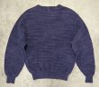 画像3: 80'S J.CREW 旧タグ コットン クルーネック ニット インディゴ USA製 (VINTAGE)