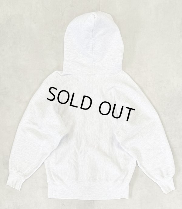 画像4: 90'S CHAMPION 刺繍タグ リバースウィーブ パーカー ヘザーグレー USA製 (VINTAGE)