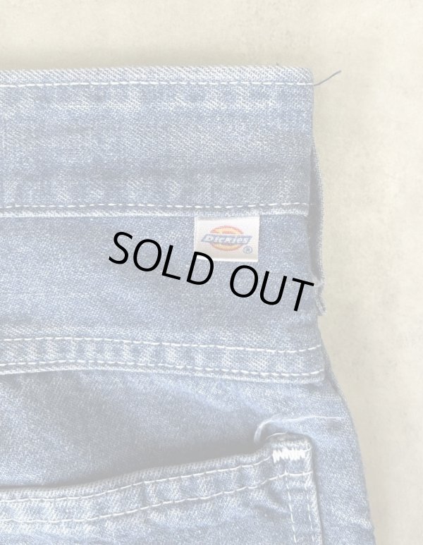 画像5: 80'S DICKIES チビタグ デニム ペインターパンツ インディゴ 42TALONジップ W36L30 USA製 (VINTAGE)