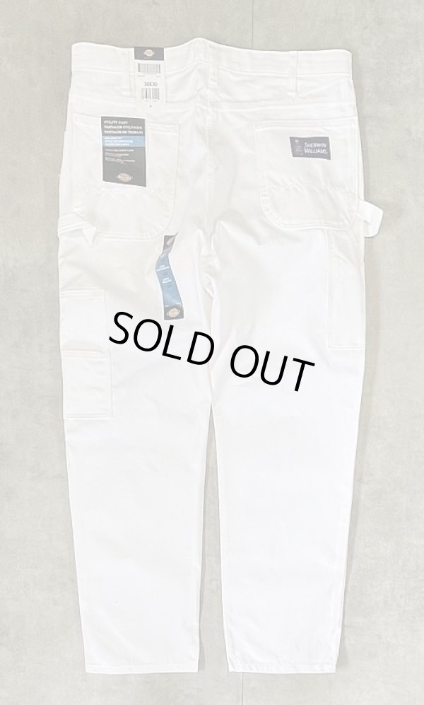 画像1: DICKIES x SHERWIN WILLIAMS ペインターパンツ ホワイト W38L30 (DEADSTOCK)