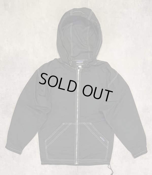 画像1: 90'S THOUSAND MILE ピーチスキン ジップパーカー ブラック (VINTAGE)