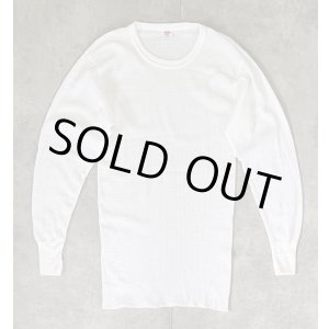 画像: 80'S HANES サーマル 長袖 Tシャツ ホワイト USA製 (DEADSTOCK)
