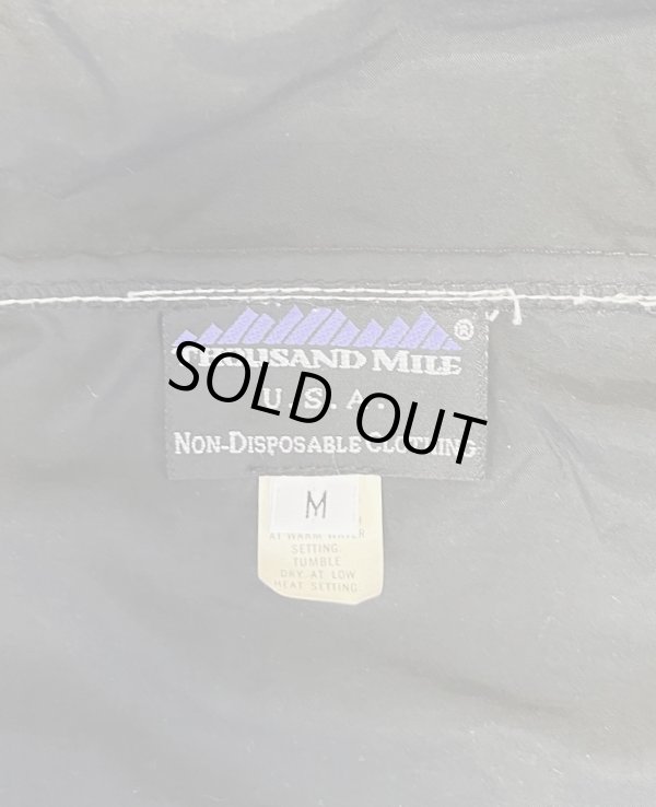 画像2: 90'S THOUSAND MILE ピーチスキン ジップパーカー ブラック (VINTAGE)