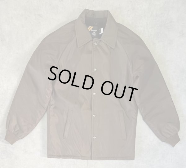 画像1: 70'S SEARS 裏地ボア付き コーチジャケット ブラウン USA製 (DEADSTOCK)